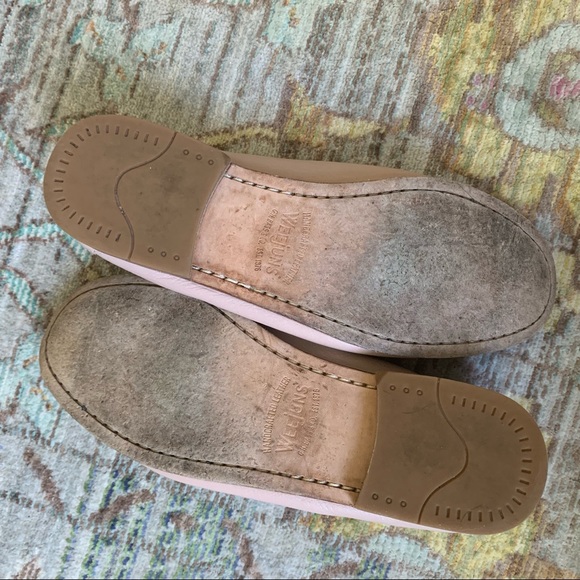 Weejuns Handcrafted Leather Pink Loafers - Picture 6 of 7